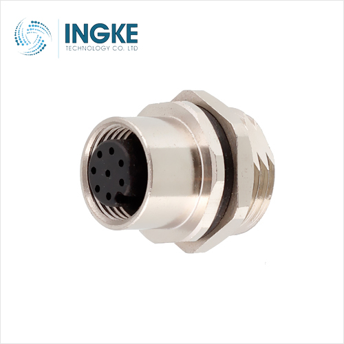 1441930 M12 8 Position Circular Connector Receptacle Female Sockets Solder
