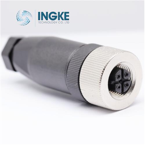1543045 M12 Circular Connector 5 Position Receptacle Female Sockets Screw IP67 - Dust Tight, Waterproof
