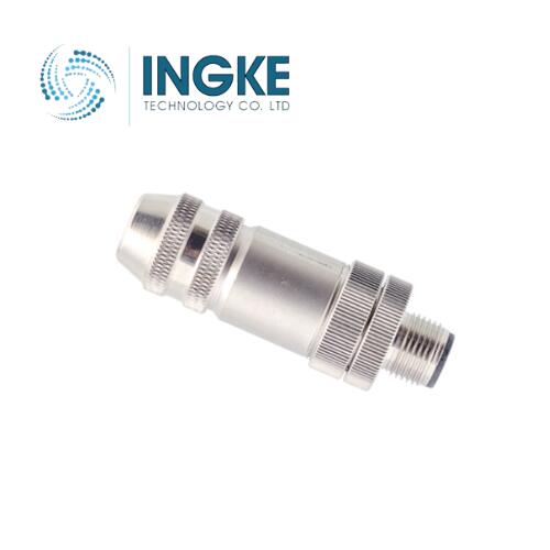 21032811405 M12 Circular Connector Plug 4 Position Male Pins IDC IP65 IP67 Dust Tight Water Resistant Waterproof