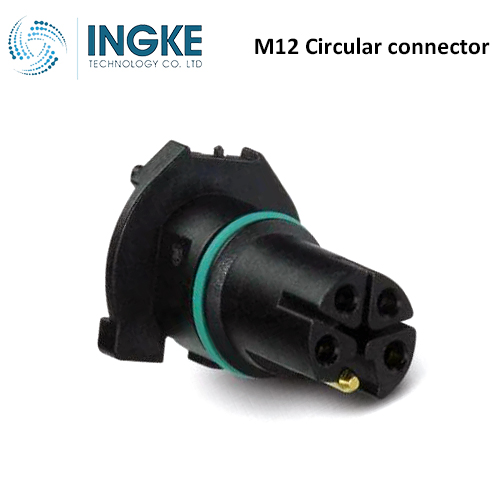 1420829 M12 Circular Connector 5 (4 Power + FE) Position Insert Female Sockets Solder L-Code IP67 Waterproof