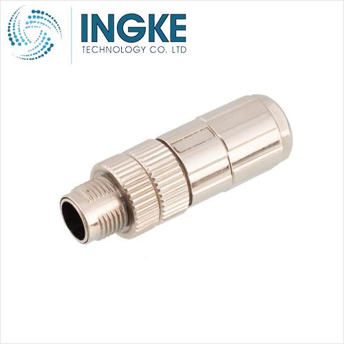 T4111512032-000 M12 CONNECTOR MALE 3 POS D CODED SCREW