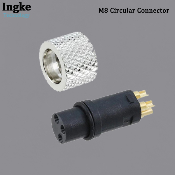 854-003-203RLS4 M8 Circular Connector IP67 Waterproof Solder Female Sensor Connector
