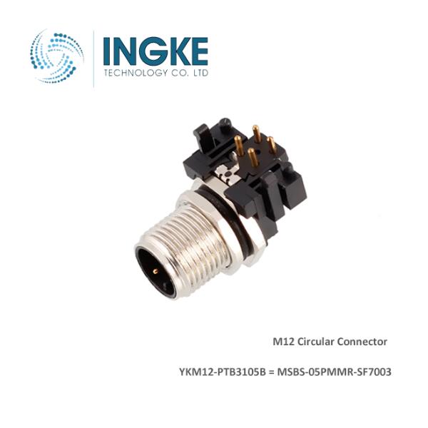 YKM12-PTB3105B cross MSBS-05PMMR-SF7003 M12 Connector IP67 Male Shielded B Code