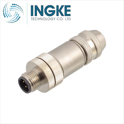 T4111512042-000 M12 CONNECTOR MALE 4 PIN D CODED SCREW