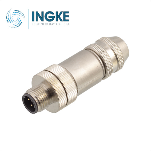 1429130 6 Position Circular Connector Plug Male Pins IDC Field Attachable-Installable
