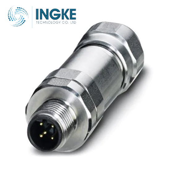 1440148 5 Position Circular Connector Plug Male Pins Screw Field Attachable-Installable