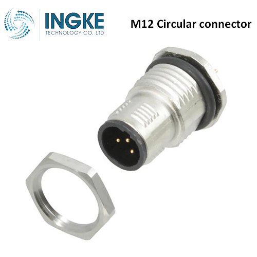 1543647 M12 Circular connector 5 Position Plug Male Pins Solder B-Code