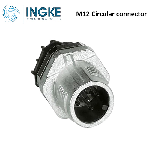 1551752 M12 Circualr connector 5 Position Plug Male Pins A-Code