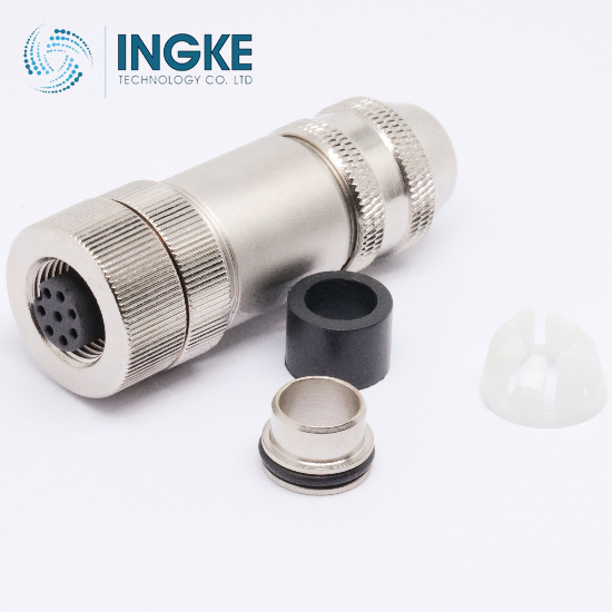 1401097 5 Position Circular Connector Receptacle Female Sockets Screw