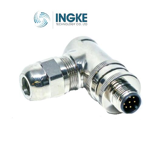 T4113411022-000  M12 Connector  2 Positions  B Orientation Male Pins  IP67  Shielded