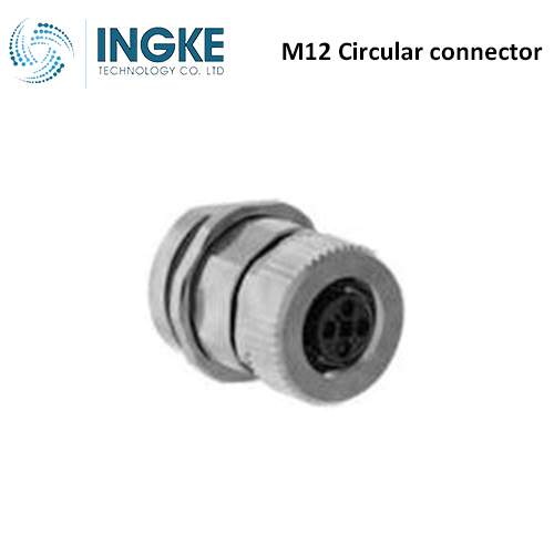 2120946-1 M12 Circular connector 4 (Power) Position Plug Female Sockets T-Code IP67