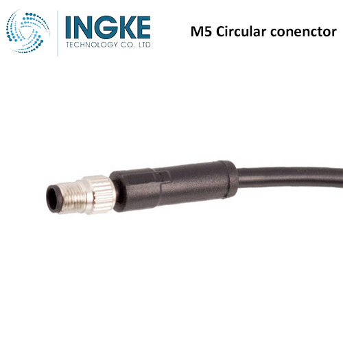 Bulgin PXPTPU05FIM04ACL010PUR M5 Cable Assemblies Plug Female Sockets Wire Leads IP67 INGKE