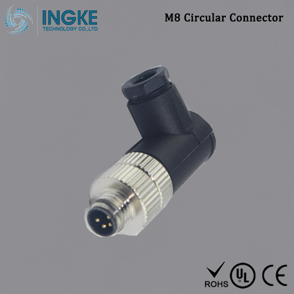 YKP8E-304MSK Substitute TE T4113001041-000 M8 Circular Connector IP67 Plug