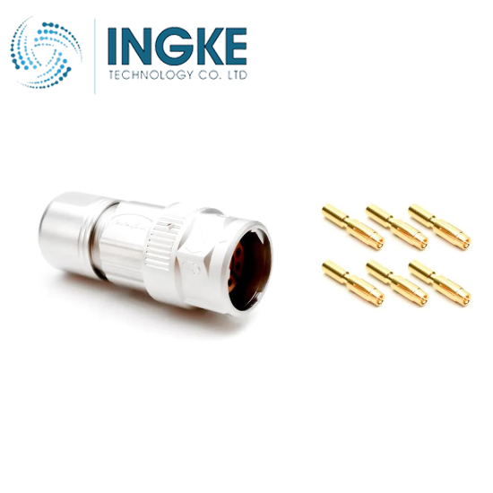 Amphenol SINE Systems MB5CKN0600-S1-KIT 6 (5 Power + PE) Position Circular Connector Plug, Female Sockets Crimp INGKE