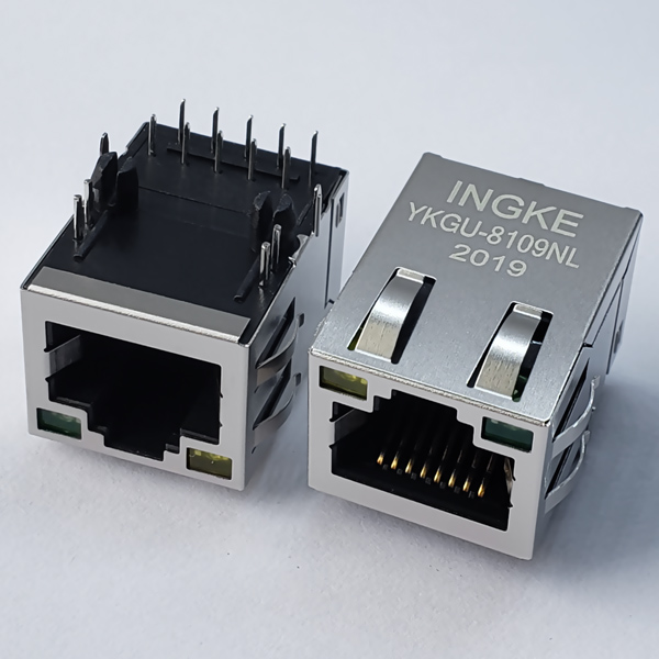 YKGU-8109NL 1000Base-T RJ45 Magjack Connector Gigabit Ethernet Jack