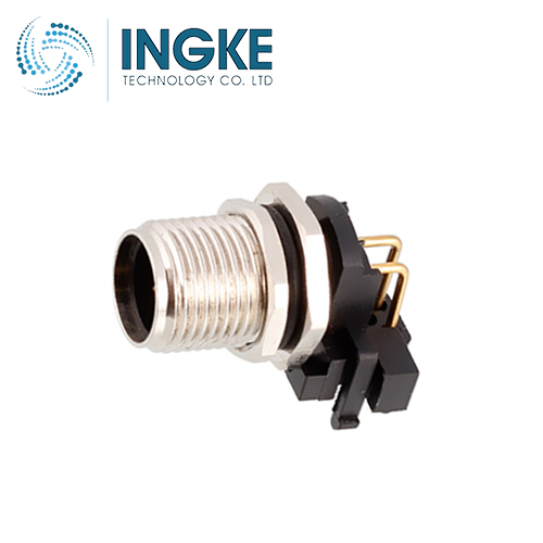 4-2172080-2 M12 Circular Connector Receptacle 5 Position Male Pins Panel Mount Waterproof IP68 A Code