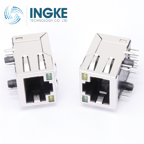 HALO Electronics HFJT1-E10G06C3-L11RL  Modular Connectors / Ethernet Connectors FastJack 10G TABUP RJ45 W/ MAG G/G LED INGKE