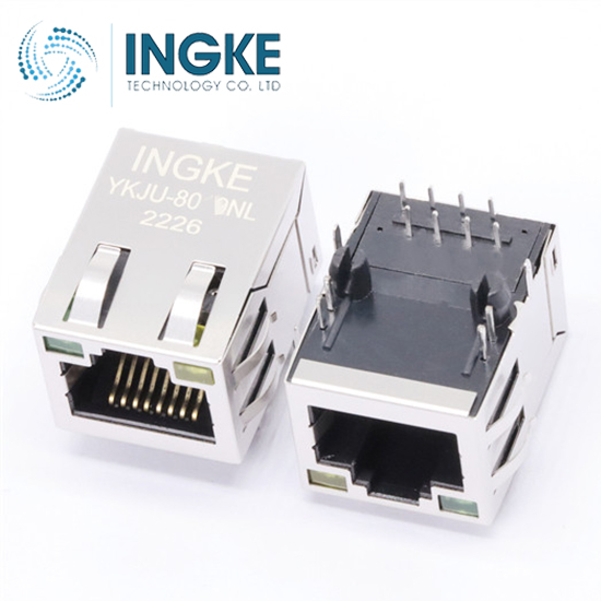 HALO Electronics HFJ11-1G41E-L12RL Modular Connectors / Ethernet Connectors GIGABIT 1x1 Tab UP RJ45 w/MAG G/Y LED INGKE