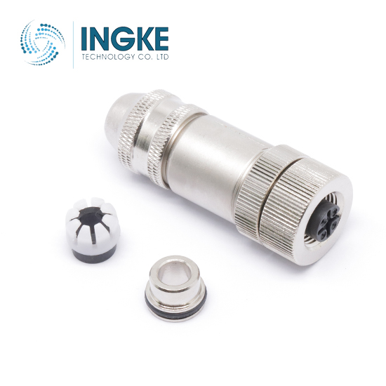 INGKE YKM12-KL05A02 cross TE Connectivity T4110011051-000 M12 Circular Connector 5 Position Female Sockets Screw
