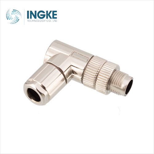 1422851 5 Position Circular Connector Receptacle Housing Free Hanging (In-Line) Angled Backshell
