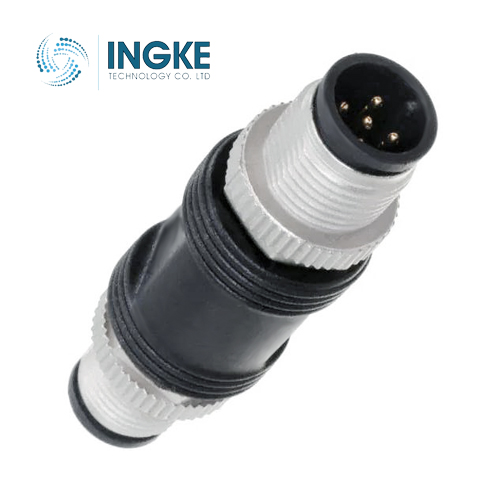 IA-A05M-A05M-0000-01 M12 Circular Connector Standard 5/5 Male Pins/Male Pins Free Hanging (In-Line) IP68 Unshielded
