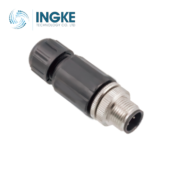 YKM12-ATS2104A cross Amphenol LTW M12A-04BMMB-SL7001 Lumberg Automation RSC 4/9 M12 Circular Connector 4 Position Plug Male Pins Screw